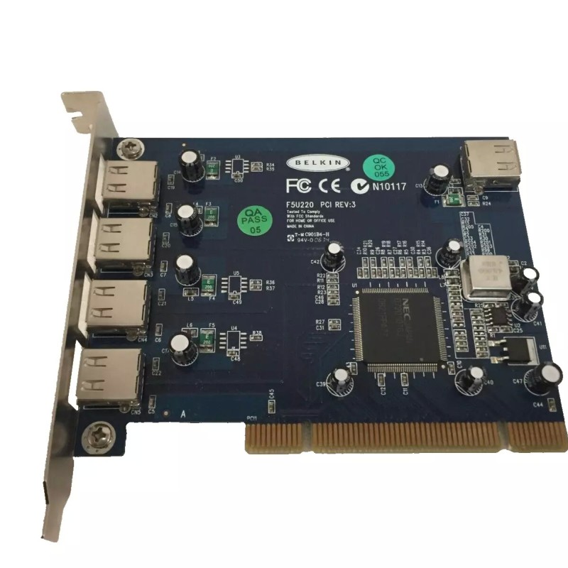 Belkin F5U220 PCI PC Card, USB BUS HUB 5 Port 4 External USB / 1 Internal USB