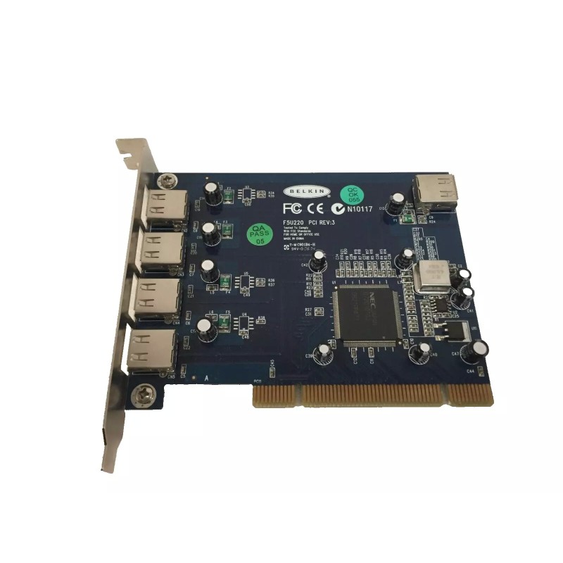 Belkin F5U220 PCI PC Card, USB BUS HUB 5 Port 4 External USB / 1 Internal USB