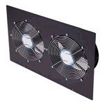 Enclosure Top Panel (roof) with 2-10-Inch Fans Blk 1100CFM