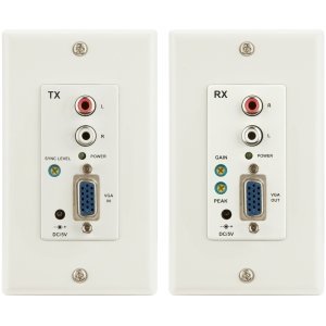 100-Meter VGA TX/RX Cat5e Wall Plate