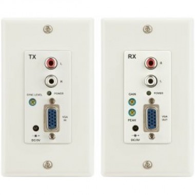 100-Meter VGA TX/RX Cat5e Wall Plate