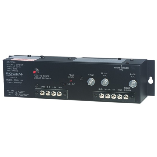 Bogen TPU15A 15 Watt Paging Amplifier