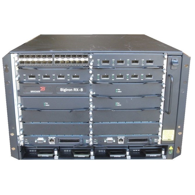 Brocade BI-RX-8-AC BigIron RX-8 Switch Chassis, No Modules