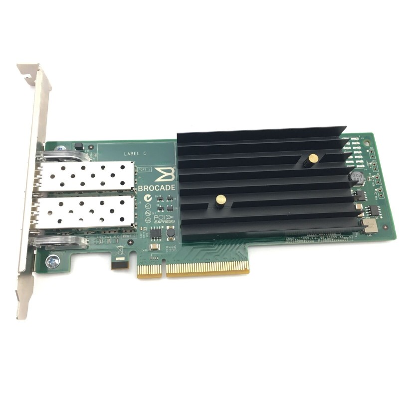 Brocade BR-1020 Dual-Port 10Gbps Converged Network Adapter, FCoE, DP SFP+, 10Gb, PCIe G2 x8, FH, NIC, T42N7 (No Transceivers)