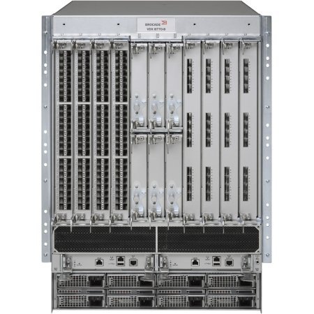 Brocade BR-VDX8770-8-BND-AC VDX8770 8 I/O Slot Chassis with 6 Switch Fabric Module, 1 Manag