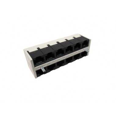 12-Port Twisted Pair to RJ21 Twisted Pair Media Converter Telco Adapter