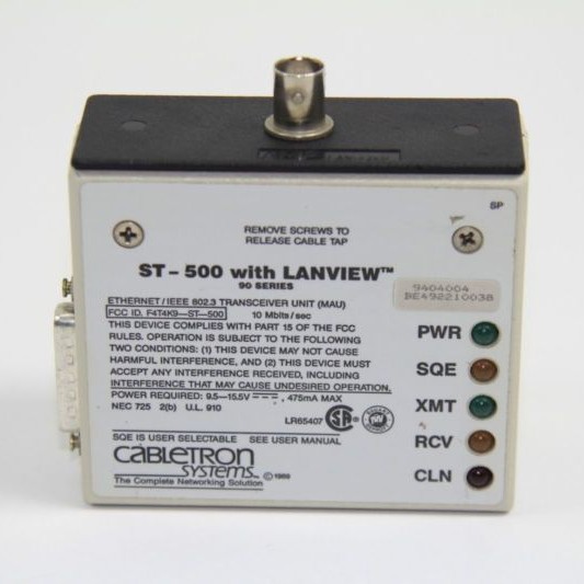 Cabletron ST-500 10Base-2 / Coax Transceiver