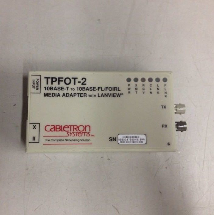 Cabletron TPFOT-2 Fiber to STP Lobe Converter MMF