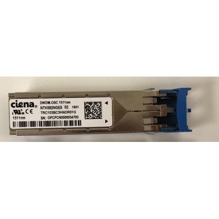 Ciena NTK592NGE5 DWDM-OSC 1511nm SFP 10GB Fiber Optic Interface Transceiver