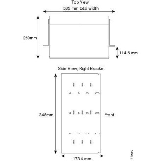 Cisco 15454E-19IEC-KIT IEC Rack Mounting Brackets Bracket