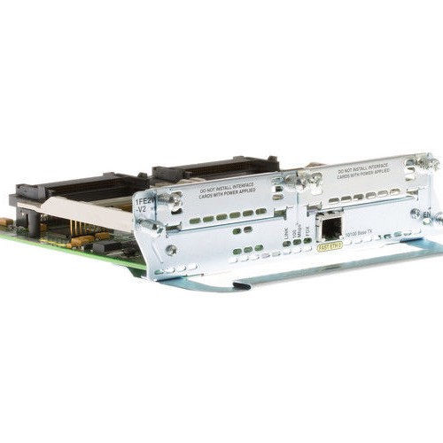 Cisco 1FE2W-V2 10/100 Ethernet Module with 2x WAN Card Expansion Slots