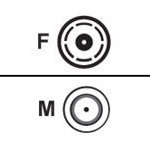 75-Foot Low Loss LMR-240 Cable with TNC Connector for ISR
