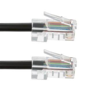 RJ-45 Flat Rollover Cable for Console and AUX Ports, 8-Foot RJ-45 Flat Rollover Cable for Console and AUX Ports, 8-Foot