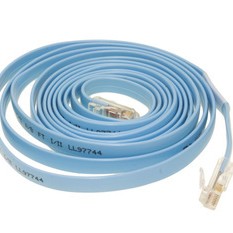 6-Foot RJ45 to RJ45 Rollover Console Cable, Various Colors