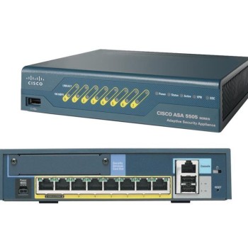 ASA 5505 Appliance with Software 50 Users, 8 Ports, 3DES/AES Network Security/Firewall