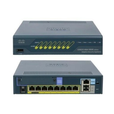 Cisco ASA5505-BUN-K9 ASA 5505 8-Port SSL 3DES/AES with Software 10 IPSec VPN Peers Network Security/Firewall Appliance