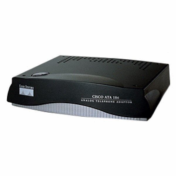 Cisco ATA186-I1 ATA 186 2-Port Adapter, 600 OHM Impedance, Enhanced FAX