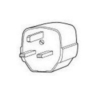 Standard Power Cord UK 3 Rectangle Prongs