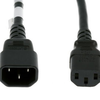 Power Cord C13 to C14 Recessed Receptacle 10A Standard