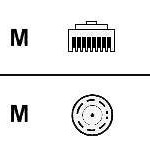 Cisco CAB-E1-RJ45TWIN E1 Interface Cable, RJ45 to Twinax, 120 Ohm (Balanced)