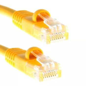Yellow Cable for Ethernet Straight-Through RJ-45 6FT Network