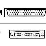 FEMALE DCE RS232 Cable 10 FT