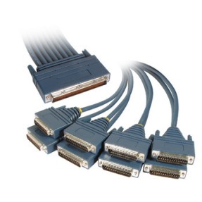 Cisco CAB-OCT-232-MT Octal Cable with DTE Male RS232 Con