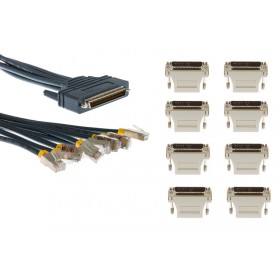 8 Lead Octal Cable and 8 Male DB-25