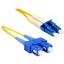25-Foot Single-Mode Fiber Optic Cable with SC Connectors