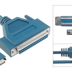 RS449 Male DTE Cable with Extended Control Leads