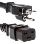 Power Cable NEMA 5-15 to IEC-C19 US Standard Cord