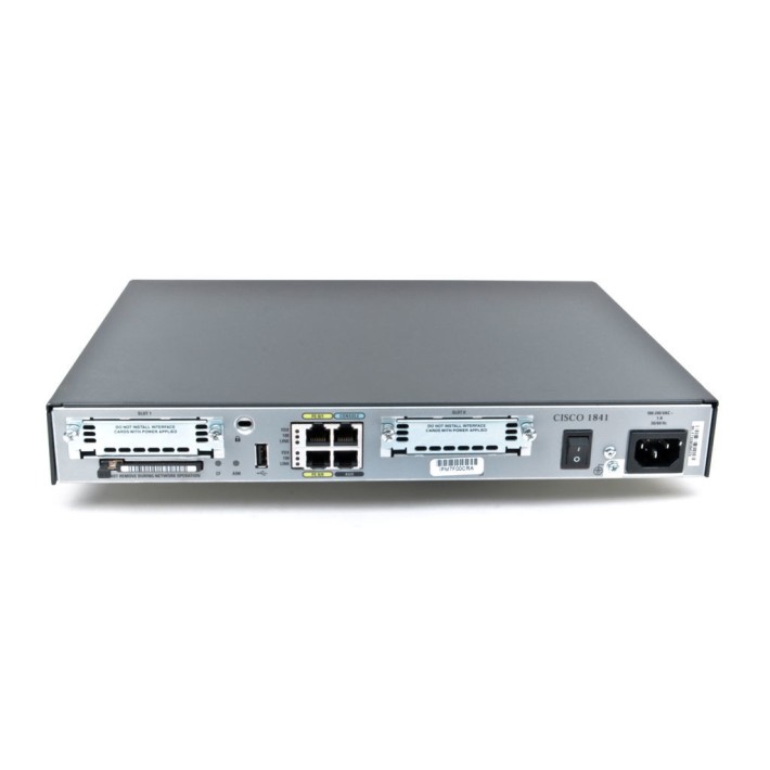 Cisco CISCO-1841 1841 Integrated Router with 2x FastEthernet Ports and 2x Expansion WAN Slots