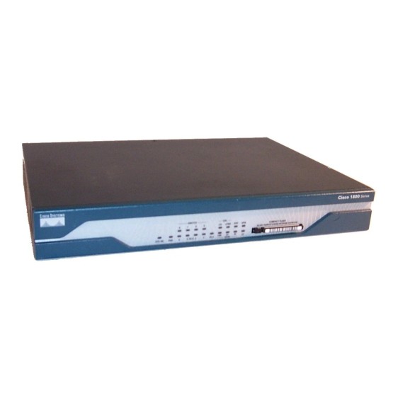 Cisco CISCO1801 1801 ADSL/POTS Integrated Services Router with Dual WAN and 4-Ethernet Ports