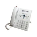 Cisco CP-6921-WL-K9 6921 2-Line Phone in White with Slimline Handset