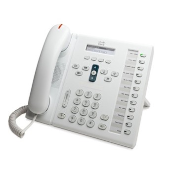 6961 12-Line Phone in White with Standard Handset