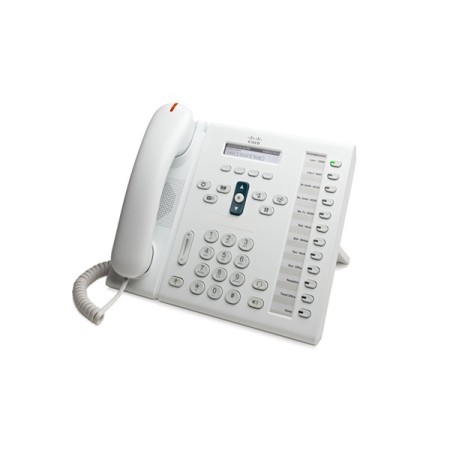 Cisco CP-6961-W-K9 6961 12-Line Phone in White with Standard Handset