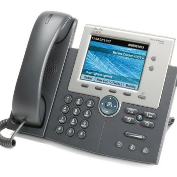 Unified IP Phone 7945, Gigabit Ethernet, Color LCD Display