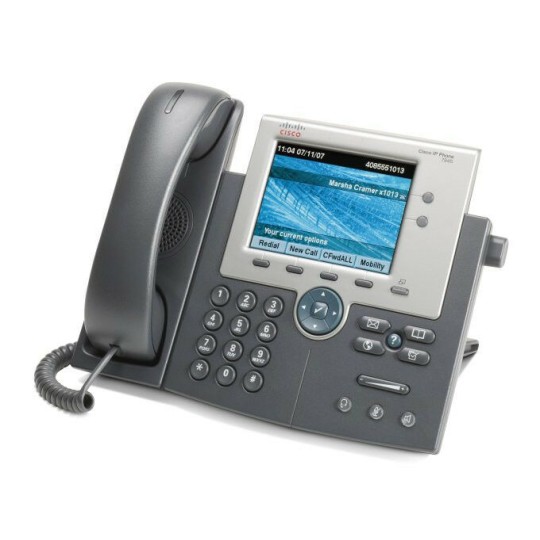 Cisco CP-7945G Unified IP Phone 7945, Gigabit Ethernet, Color LCD Display
