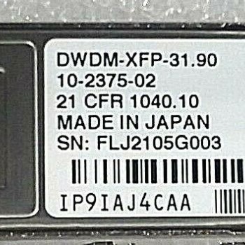 DWDM XFP 1531.90nm XFP 100GHz ITU Grid DWDM XFP 1531.90nm XFP 100GHz ITU Grid