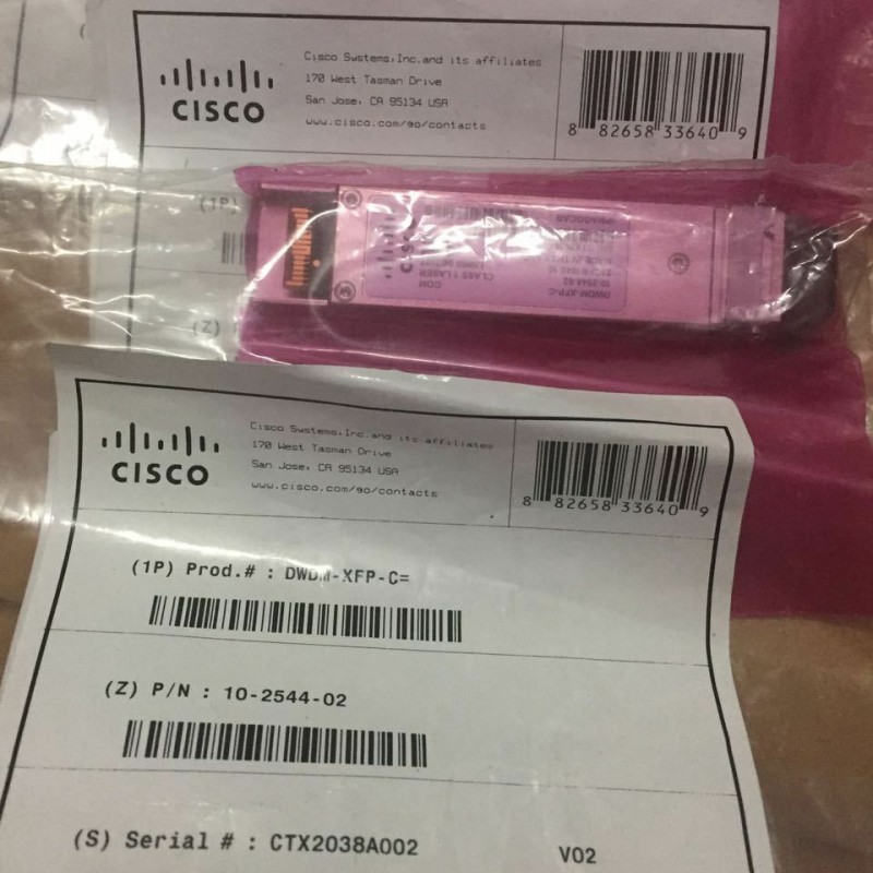 Cisco DWDM-XFP-C 10G Multirate C Band Tunable DWDM XFP