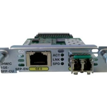 Gigabit Ethernet Enhanced High-Speed WAN Card 1 x 10/100/1000Base-T LAN - 1 x SFP (Mini-GBIC) Dual Mode Gigabit Ethernet Enhanced High-Speed WAN Card 1 x 10/100/1000Base-T LAN - 1 x SFP (Mini-GBIC) Dual Mode