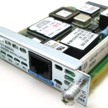 Cisco HWIC-1DSU-56K4 1-Port 4-Wire 56/64kbps CSU/DSU WAN Interface Card
