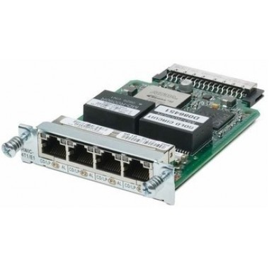 4-Port Clear Channel T1/E1 HWIC (High-Speed WAN Interface Card)