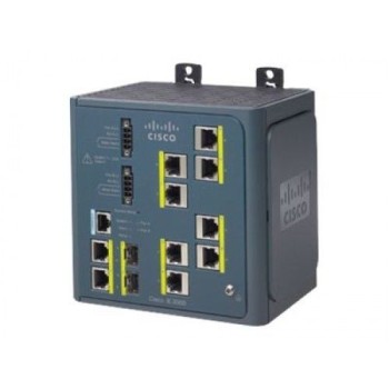 3000-8TC Industrial Ethernet Switch with 8 10/100 Ports and 2 T/SFP Uplinks