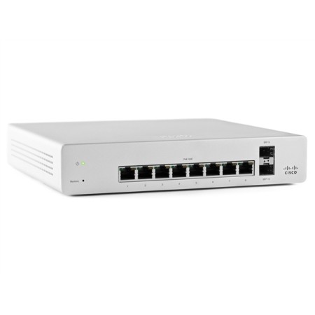 Cisco MS220-8P-HW Meraki MS220-8P 8-Port PoE+ Gigabit Switch