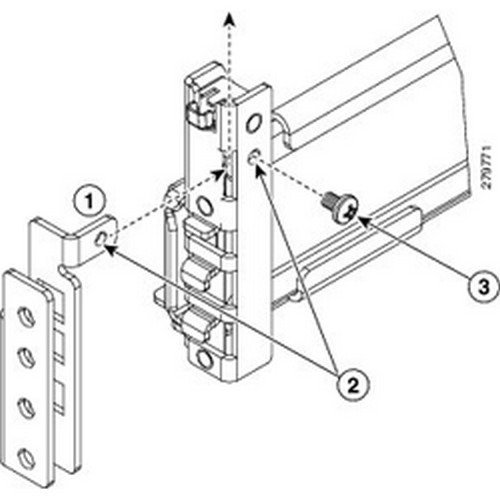 Cisco N20-CRMK2-RHA Round Hole Adapter Kit for N20-CRMK2 Rack Mount Kit