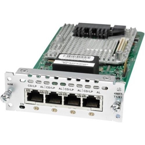 Cisco NIM-4MFT-T1/E1 4-Port Multiflex Trunk Voice/Clear-Channel Data T1/E1 Module