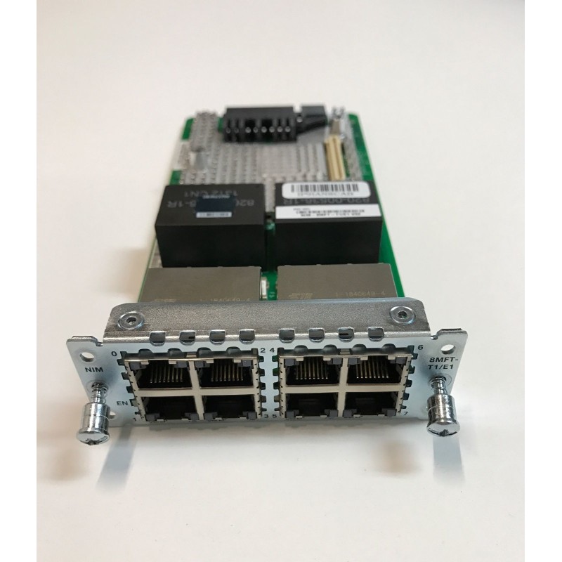 Cisco NIM-8MFT-T1/E1 8-Port Multiflex Trunk Voice Clear Channel Data T1/E1 Module