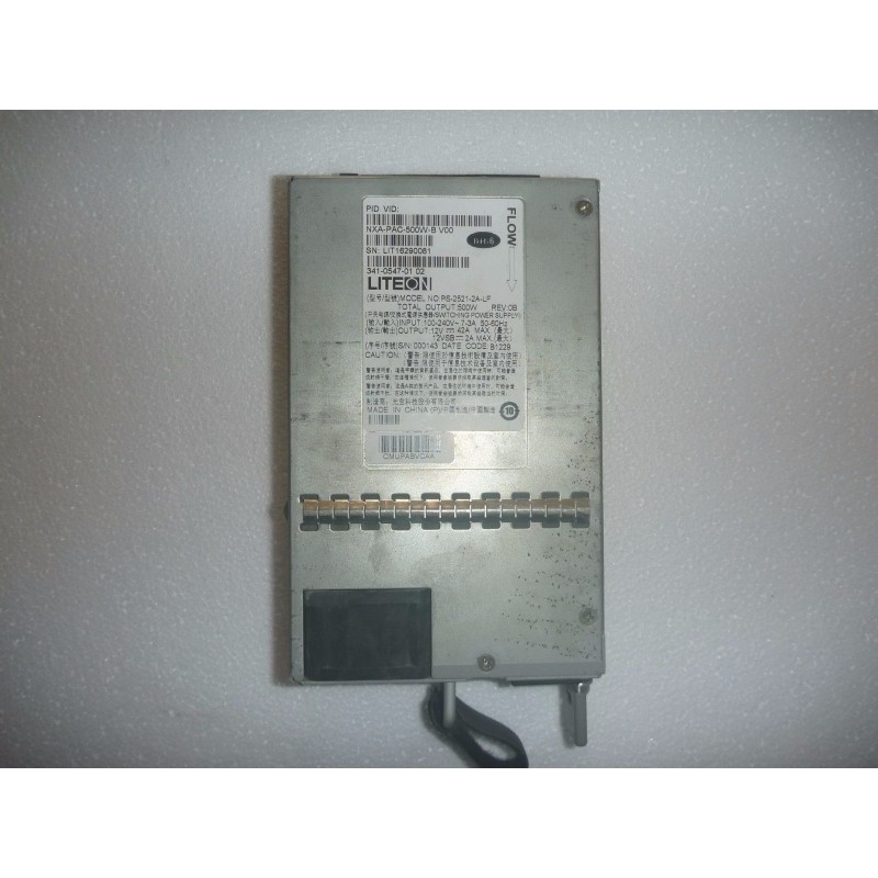 Cisco NXA-PAC-500W-B 500W AC PSU Reversed Airflow for Nexus 3064