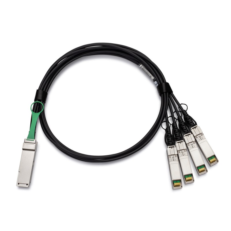 Cisco QSFP-4SFP10G-CU1M QSFP to 4x SFP10G Passive Copper Breakout Splitter Cable 1-Meter